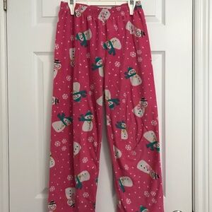 The Children's Place Girls XL/14 Snowman Snowflake Pajama Bottoms